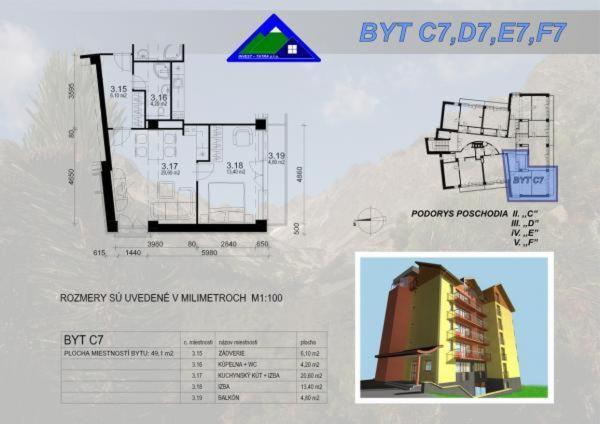 Apartman Golem Tatranska Strba Apartment Ngoại thất bức ảnh